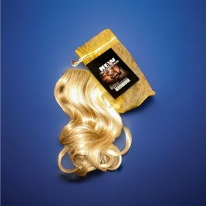 Sizzle Hair Extensions String Halo Style Light Blonde 12”-16” 100 Gram 27/613.